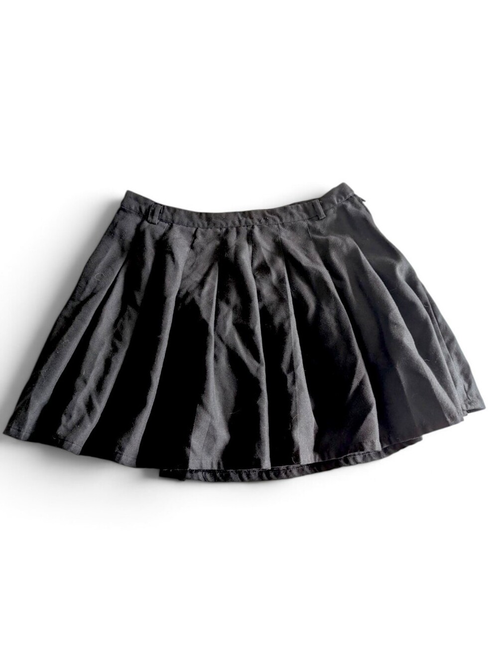 Hot Topic Black Pleated Schoolgirl Tennis Mini Skirt Large Goth Alt Academia